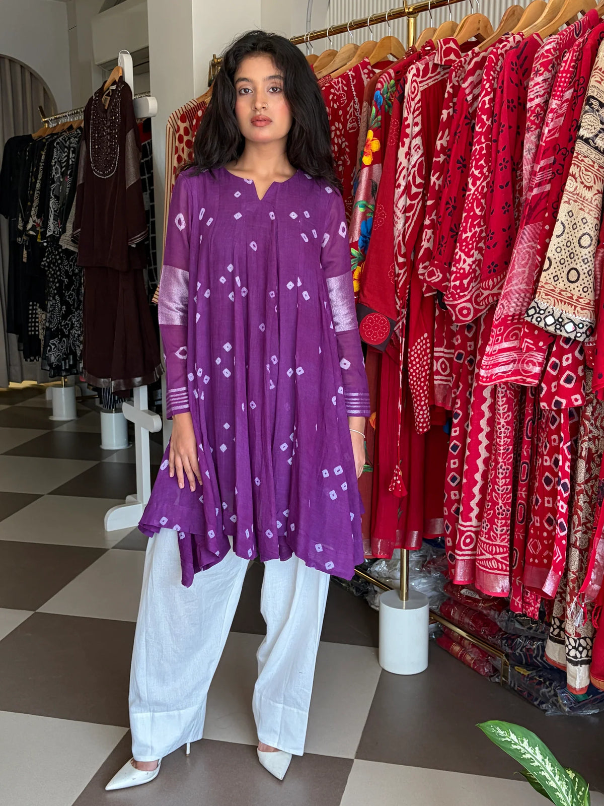 Aabha Bandhani Flare Kurta Set
