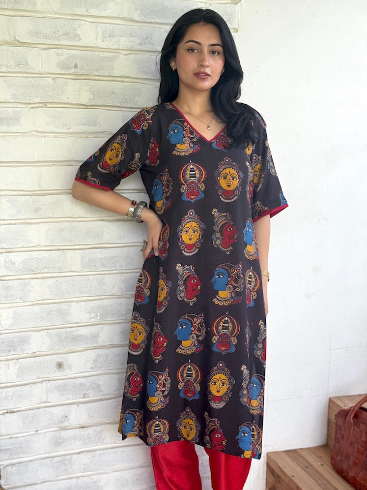 KALAMKARI HAND-BOLCK PRINT SET