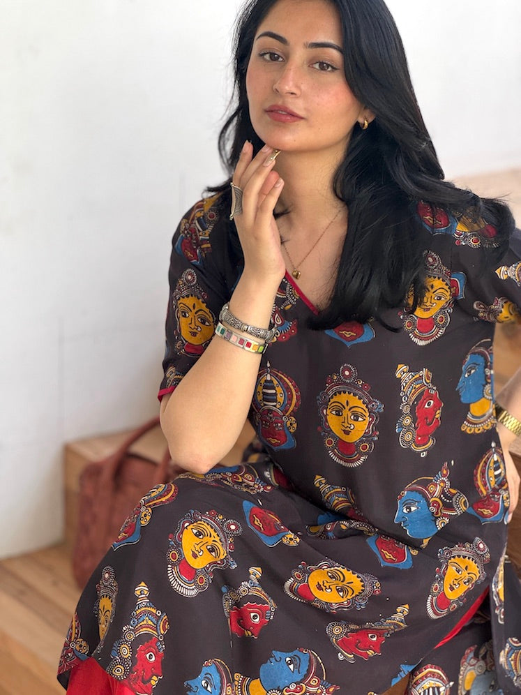 KALAMKARI HAND-BOLCK PRINT SET