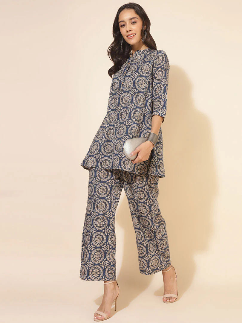 HAND BLOCK PRINT COTTON CO-ORD SET