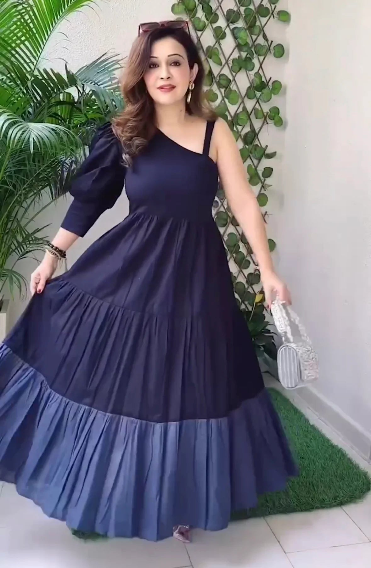 COTTON ANARKALI GOWN