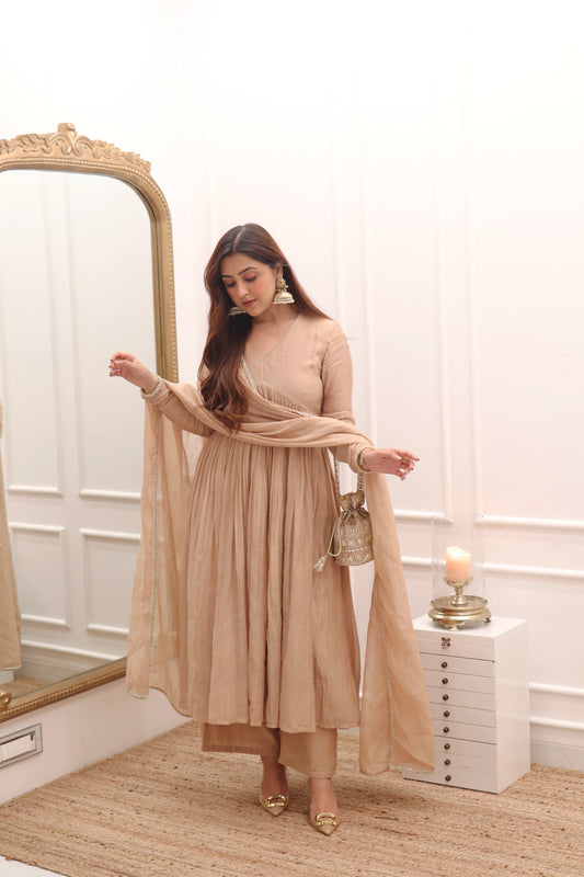 Mul Cotton Anarkali (Set of 3)