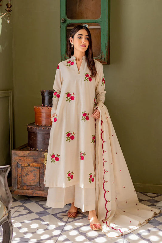 BEAUTIFUL HAND BLOCK PRINT SUIT WITH STATE PLAZZO AND DUPATTA