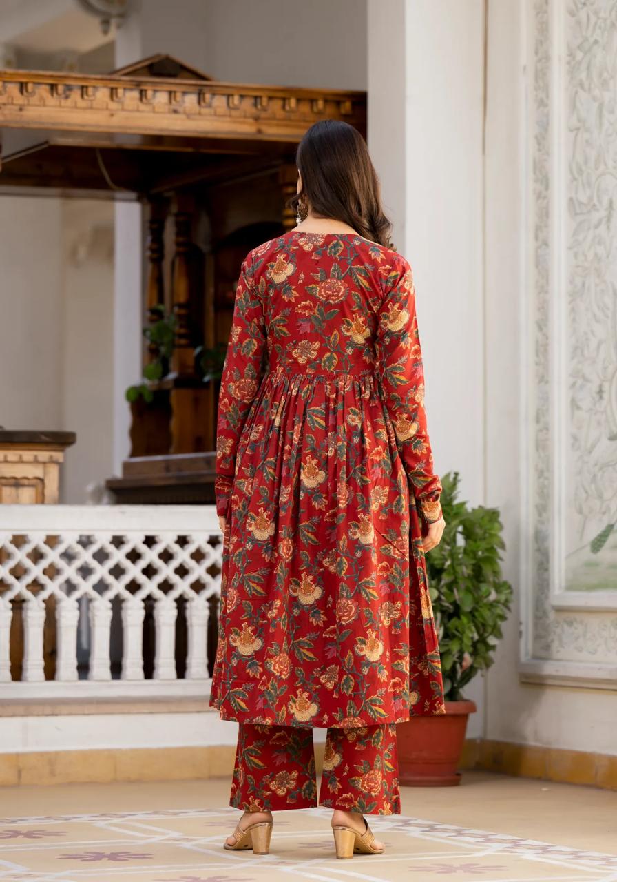 BEAUTIFUL ANARKALI KURTI PENT AND DUPATTA