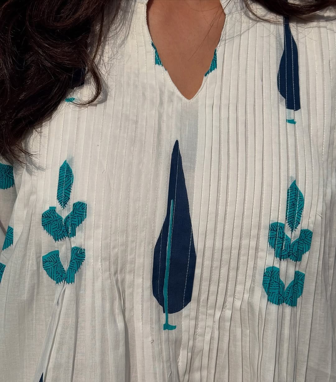 BEAUTIFUL HAND BLOCK PRINT COTTON KURTI WITH PANT