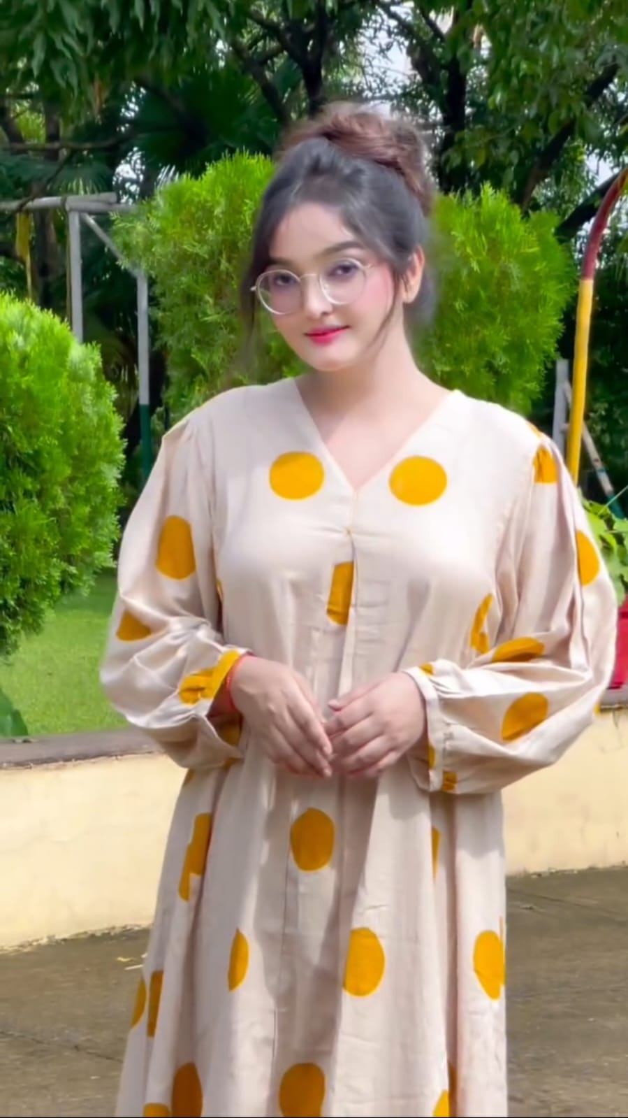 Mustard Polka-Dot Co-Ord Set