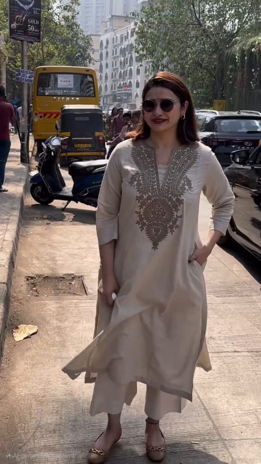 Beautiful Embroidery Work Cotton Kurta Set