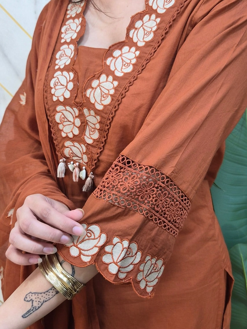 BEAUTIFUL EMBROIDERY WORK SUIT SET