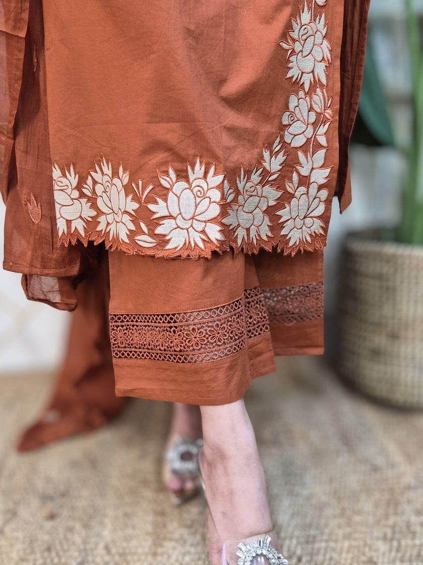 BEAUTIFUL EMBROIDERY WORK SUIT SET