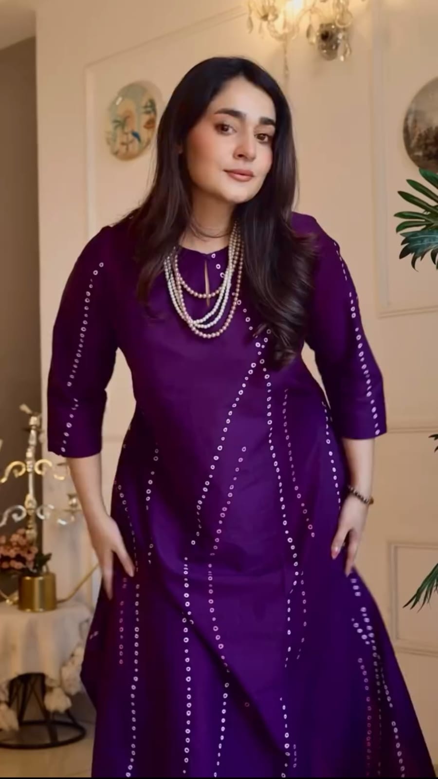 Cotton Bandhani A-Line Kurta Set