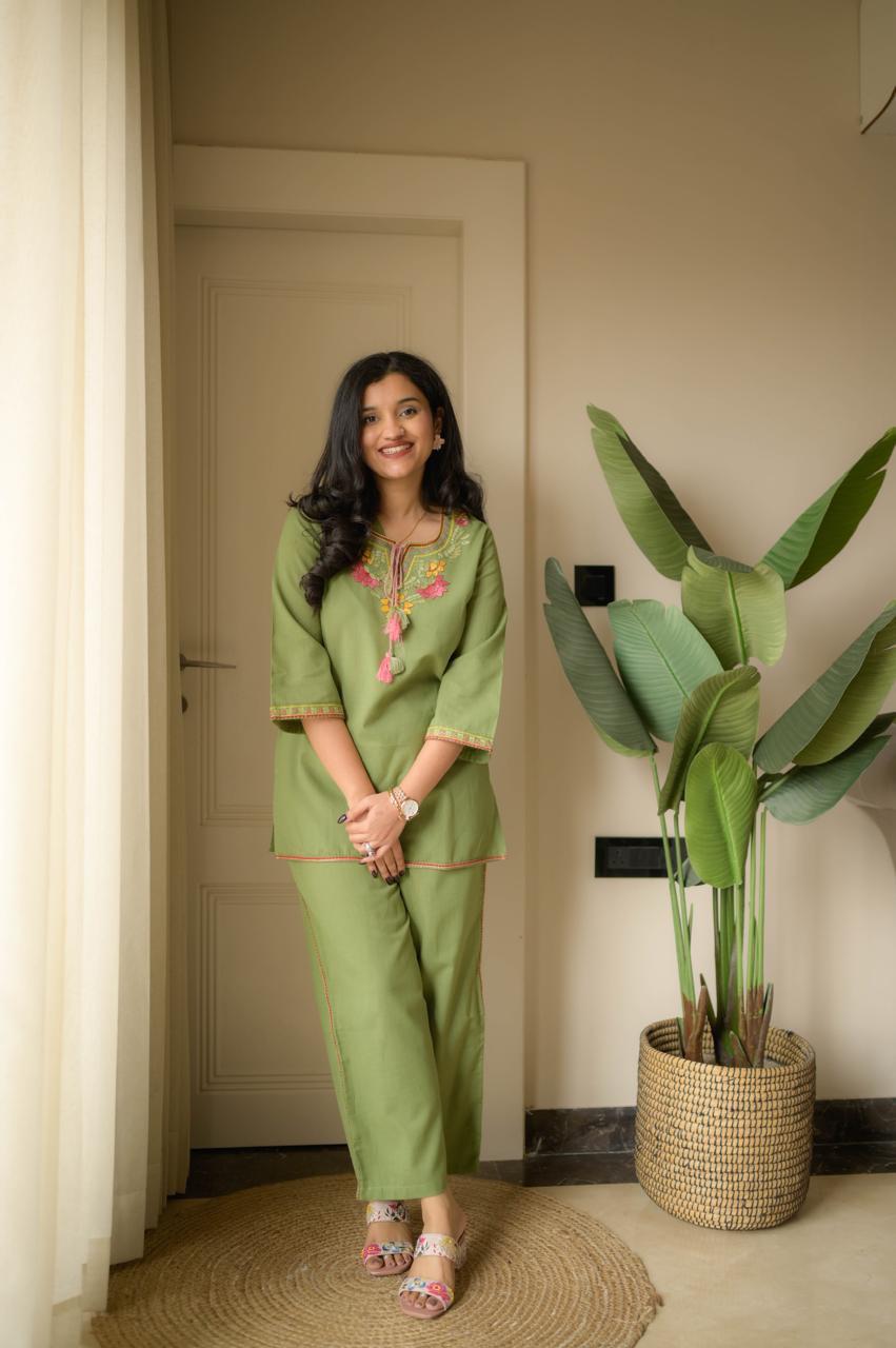 Premium Embroidered Co-ord Set