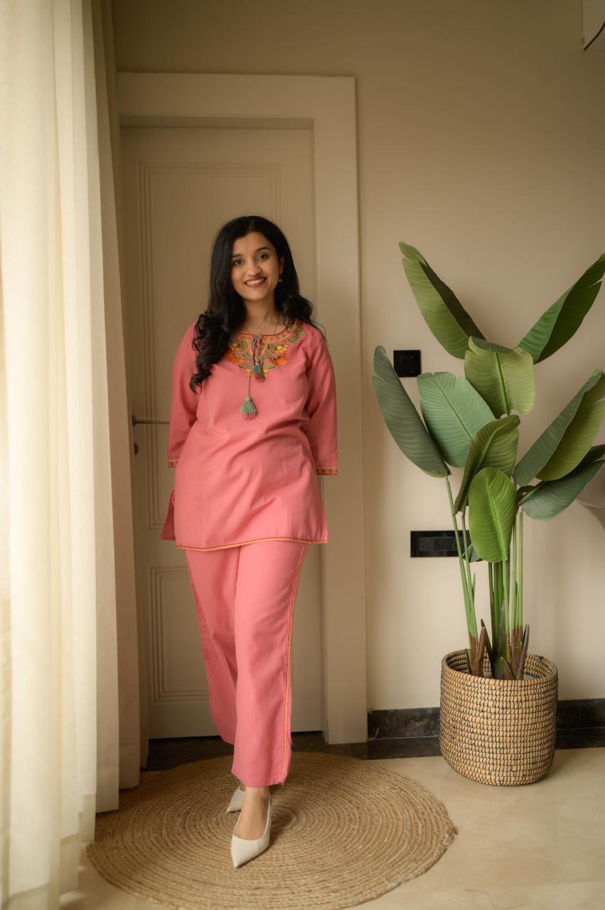 Premium Embroidered Co-ord Set