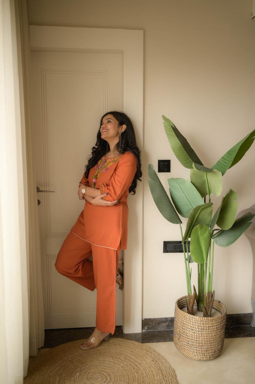 Premium Embroidered Co-ord Set