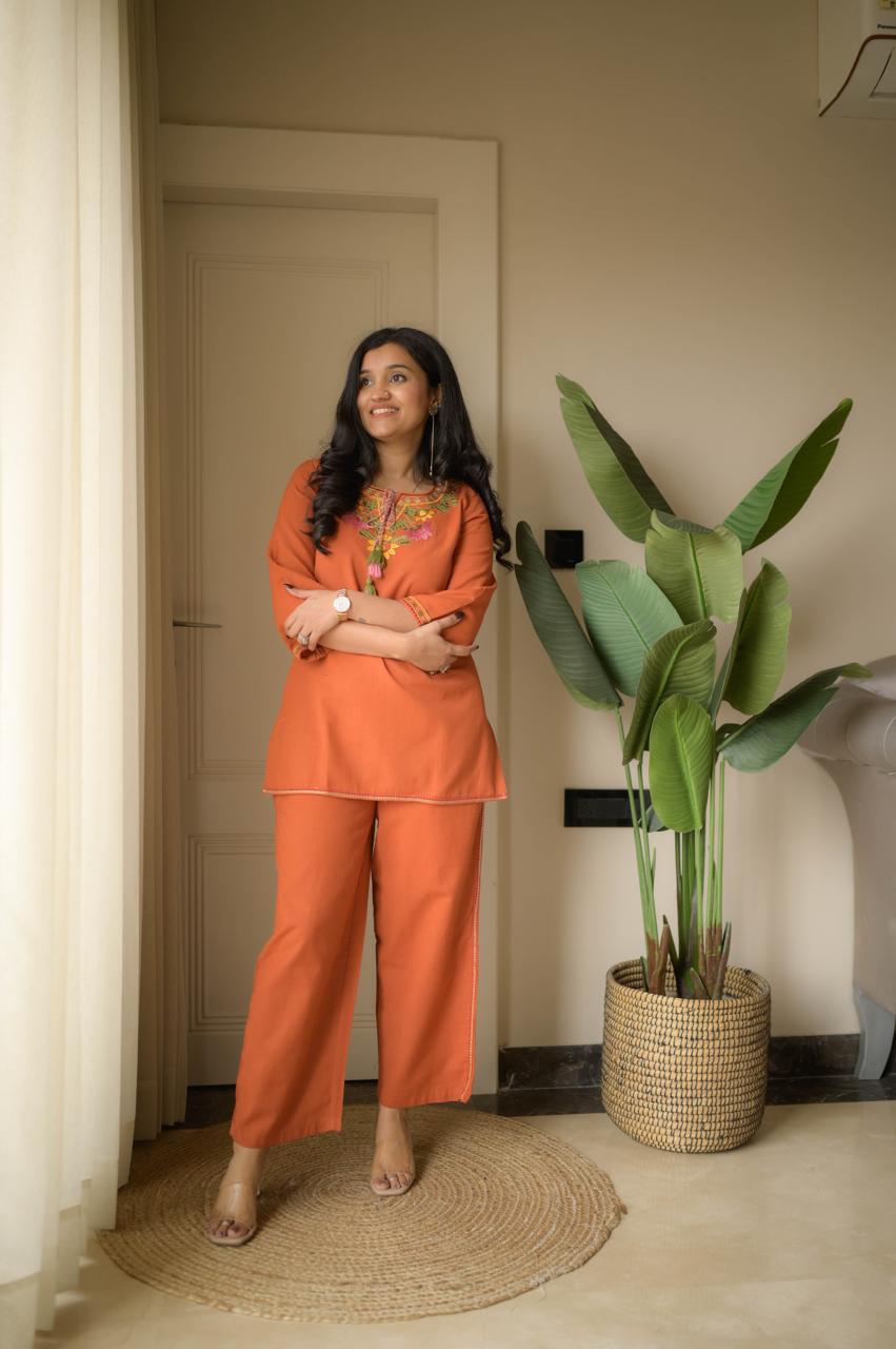 Premium Embroidered Co-ord Set