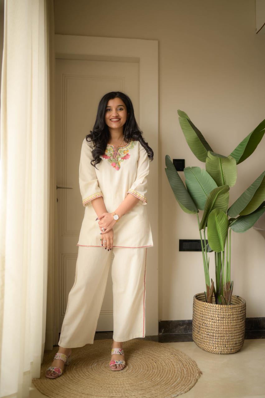 Premium Embroidered Co-ord Set